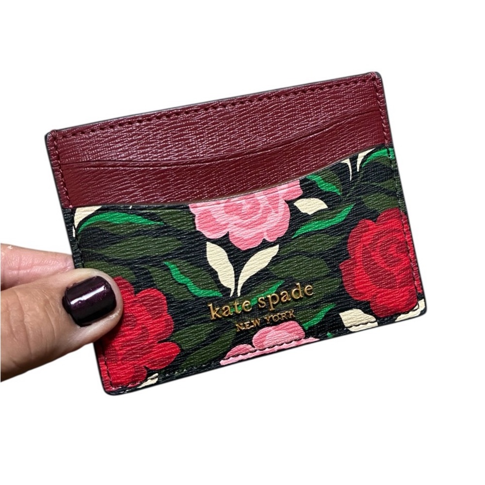 KATE SPADE Floral Card Holder